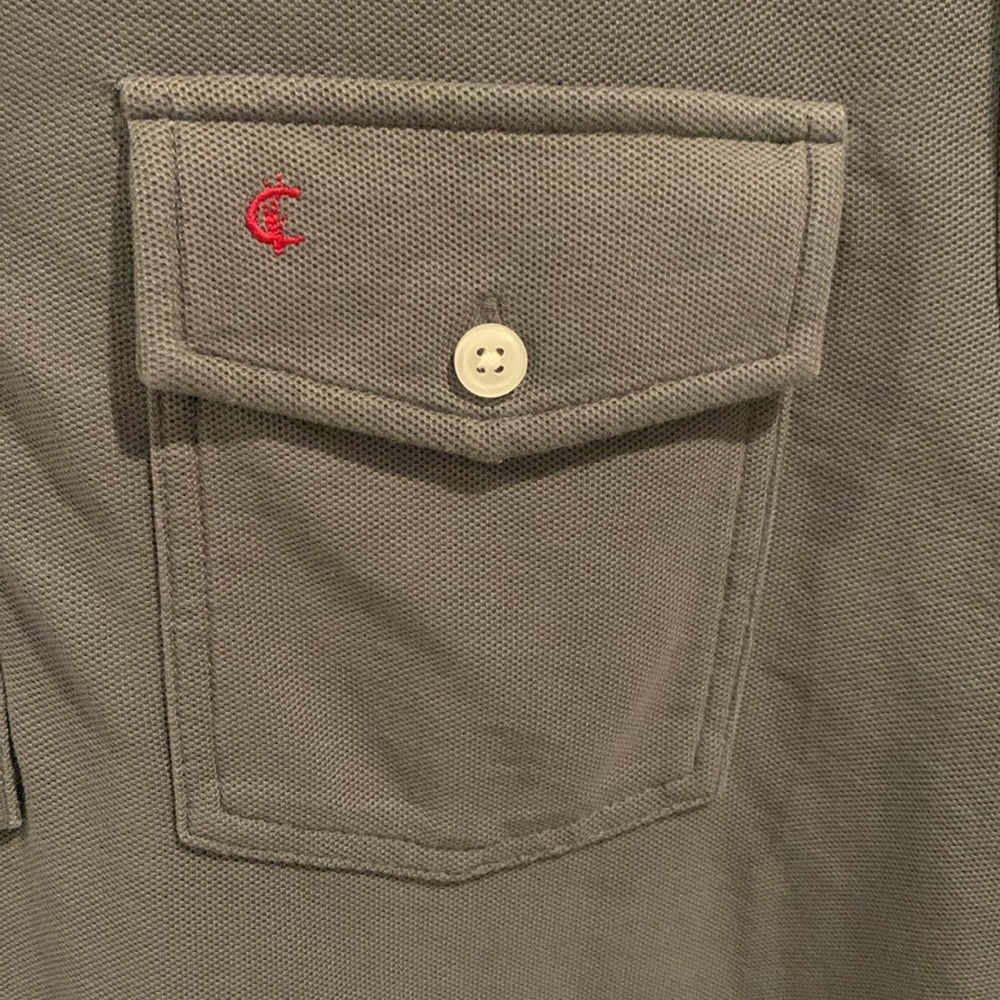Criquet Long Sleeve Player's Polo Shirt, Size S, Grey - Picture 3 of 6